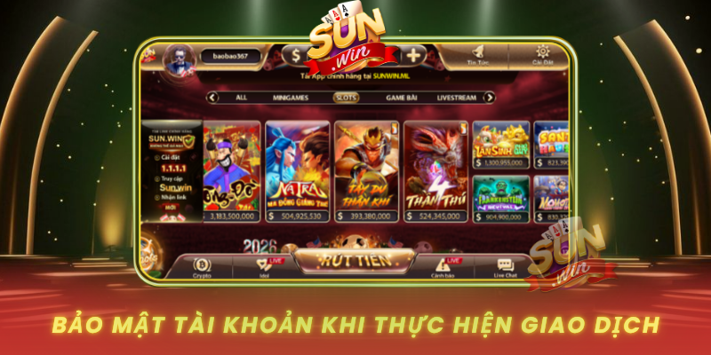 Rút Tiền SUNWIN – Hướng Dẫn Chi Tiết Từ A-Z Tại SUNWIN 3 Bao Mat Tai Khoan Khi Thuc Hien Giao Dich