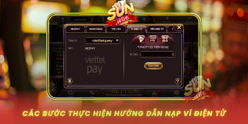 Hướng Dẫn Nạp Ví Điện Tử SUNWIN - Nhanh Và Chuẩn Nhất 2 Cac Buoc Thuc Hien Huong Dan Nap Vi Dien Tu Tai Sunwin