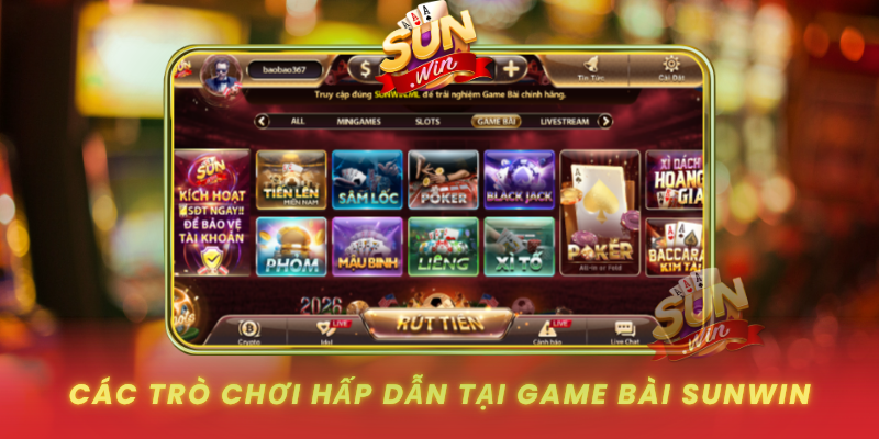 Cac Tro Choi Hap Dan Tai Game Bai Sunwin