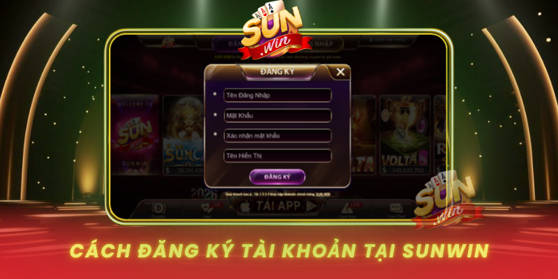 Cach Dang Ky Tai Khoan Tai Sunwin