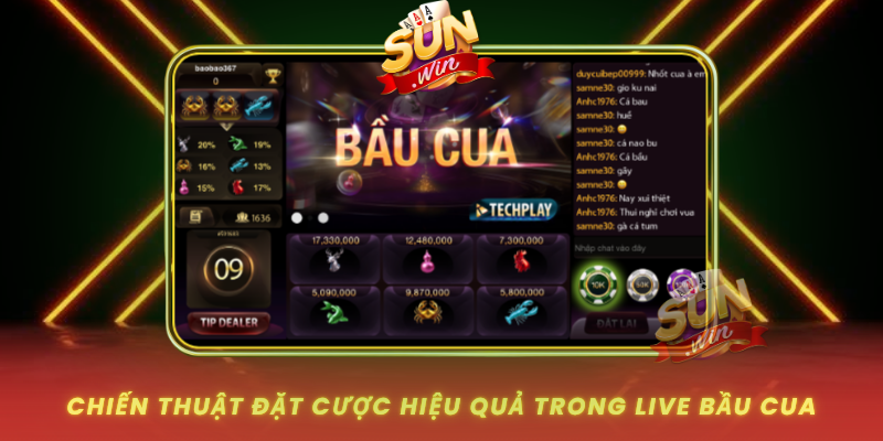 Chien Thuat Dat Cuoc Hieu Qua Trong Live Bau Cua