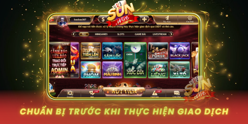 Chuan Bi Truoc Khi Thuc Hien Giao Dich