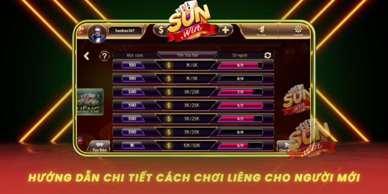 Huong Dan Chi Tiet Cach Choi Lieng Cho Nguoi Moi