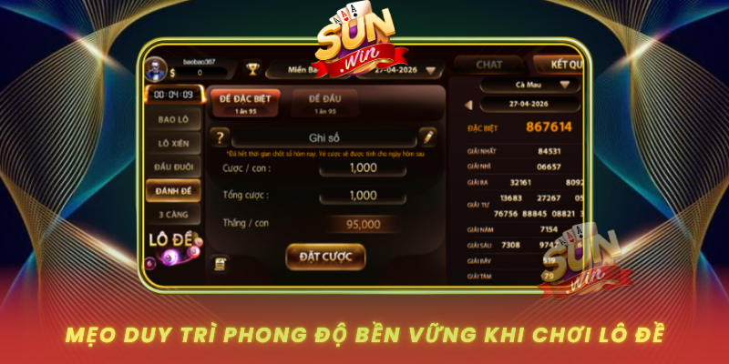 Meo Duy Tri Phong Do Ben Vung Khi Choi Lo De
