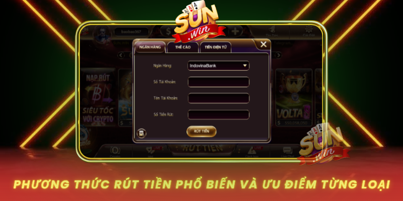 Rút Tiền SUNWIN – Hướng Dẫn Chi Tiết Từ A-Z Tại SUNWIN 1 Phuong Thuc Rut Tien Pho Bien Va Uu Diem Tung Loai
