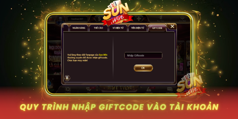 Quy Trinh Nhap Giftcode Vao Tai Khoan
